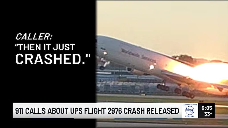 Thousands of people across Louisville reported the fiery explosion after UPS flight 2976...