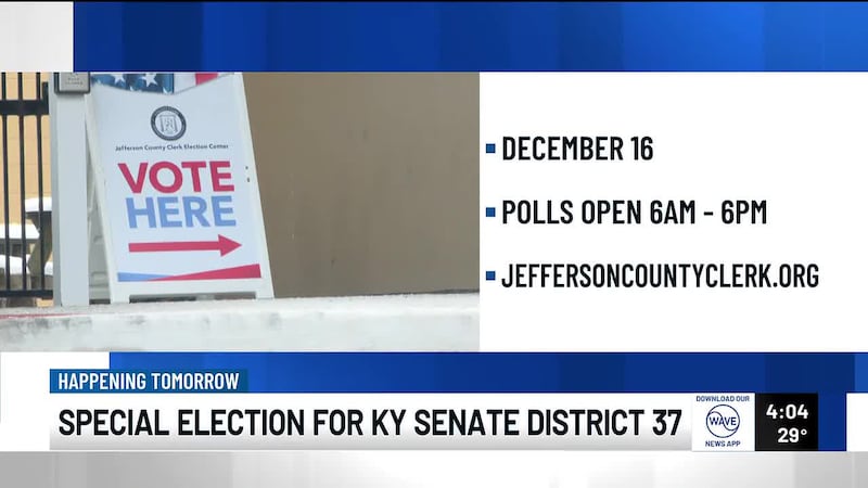 Tuesday is Election Day for Kentuckians who live in Senate District 37.