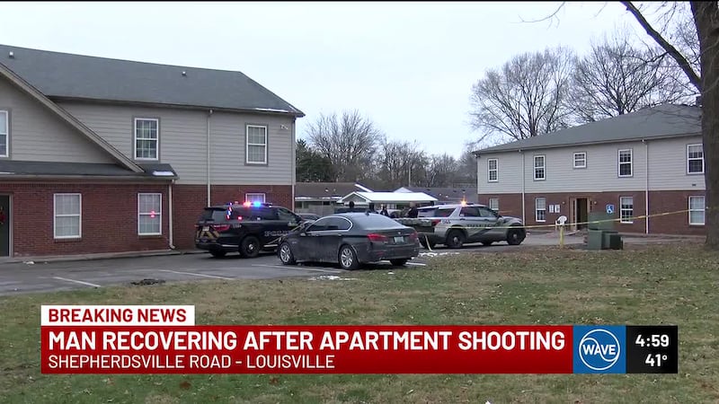 The shooting happened around 3:40 p.m. in the 5300 block of Shepherdsville Road.