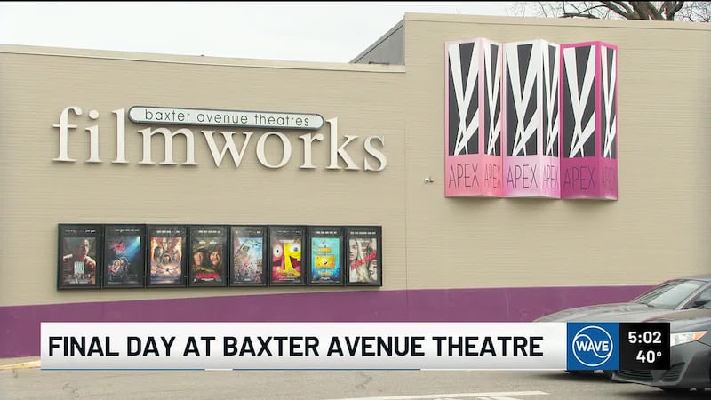 Wednesday was the final day before the Baxter Avenue Theatres closed a nearly three-decade run.